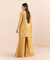 Women's Pret Fancy Jacquard Yellow Dyed A line Shirt